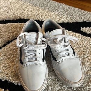 Custom White Vans Comfy Cush